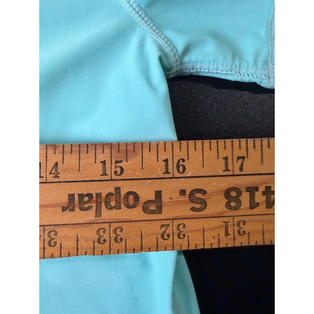 Gap Kids Aqua Blue Surfer Graphic Rash Guard Swim Shirt XL 12-13 K13